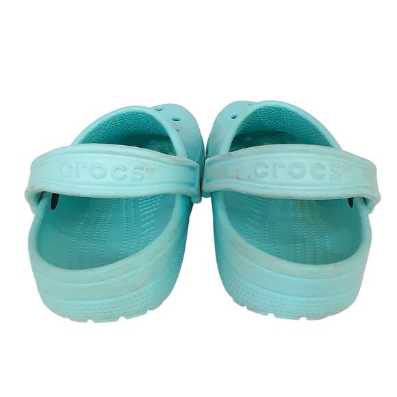Crocs Clogs Womens 7 Slip On Water Shoes Robins Egg Blue Rubber Comfort Shoes - Picture 6 of 10